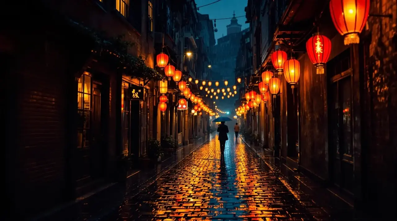 长街灯火